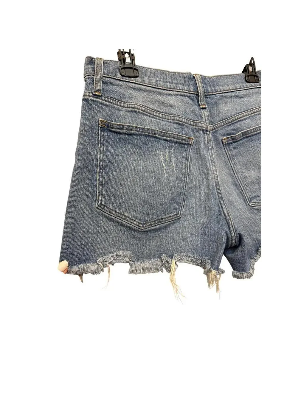 Madewell High Rise Denim Shorts, Light Distressing, Size 30_6